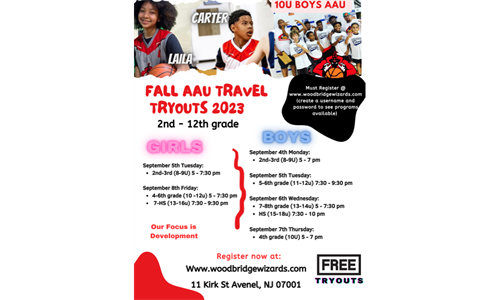 All Year Round - AAU Tryouts (2nd - HS) Boys / Girls 